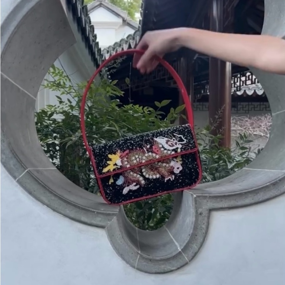 STAUD BEADED TOMMY BAG DRAGON - Picture 4 of 16